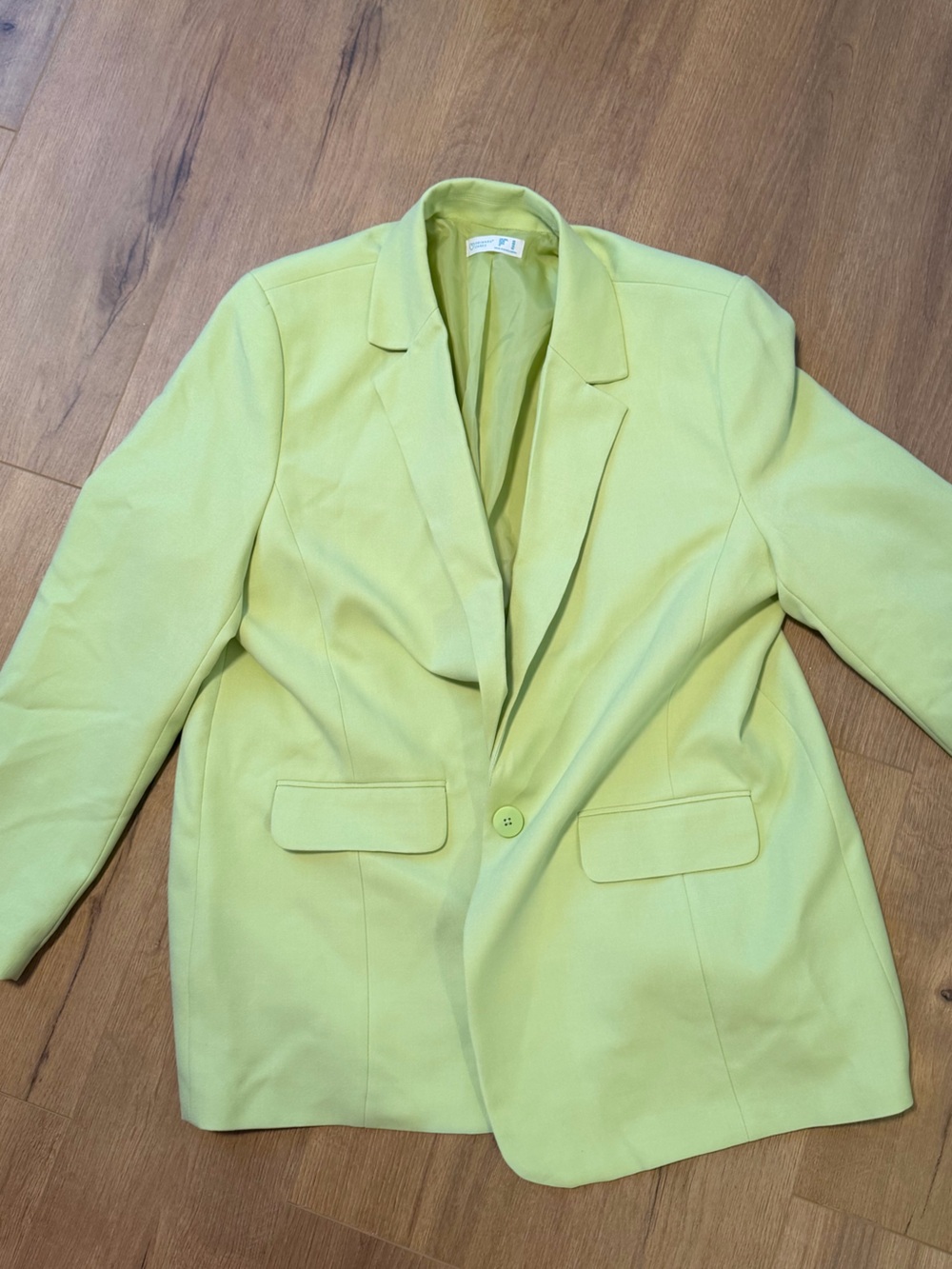 Primark Light Green Single-Button Blazer